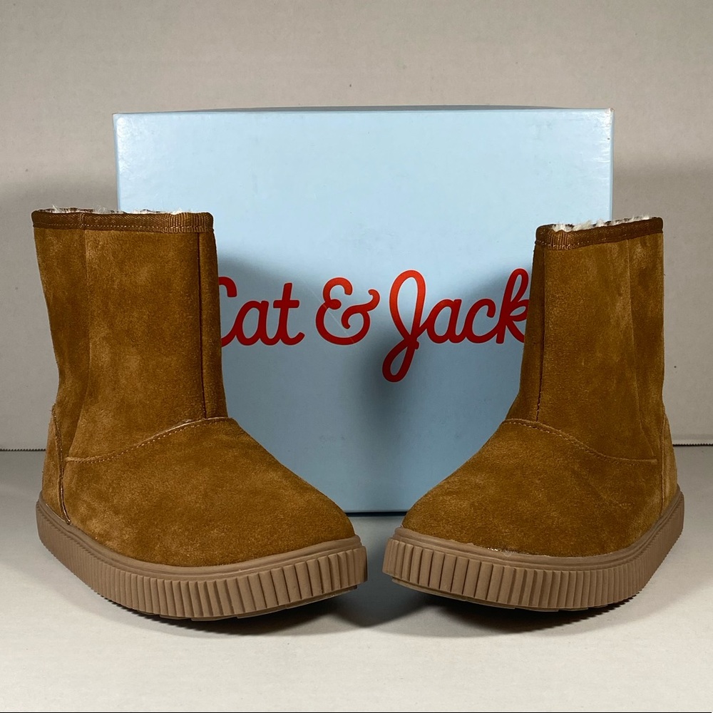 Cat & Jack Eunice Chestnut Fur Lined Boots
